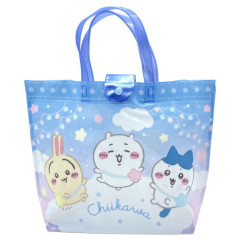 Japan Chiikawa Waterproof Vinyl Beach Bag & Pool Tote - Chiikawa & Hachiware & Usagi : Fun Sky Night