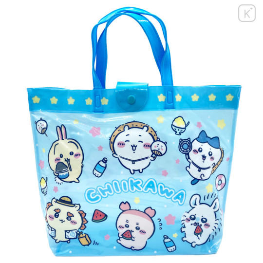 Japan Chiikawa Pool Bag Vinyl Tote Bag - Chiikawa : Happy Summer - 1