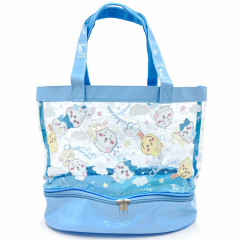 Japan Chiikawa 2 Pocket Pool Bag Vinyl Tote Bag - Chiikawa & Hachiware & Usagi : Fun Sky Night