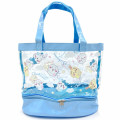 Japan Chiikawa 2 Pocket Pool Bag Vinyl Tote Bag - Chiikawa & Hachiware & Usagi : Fun Sky Night - 1