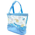 Japan Chiikawa 2 Pocket Pool Bag Vinyl Tote Bag - Chiikawa & Hachiware & Usagi : Fun Sky Night - 2