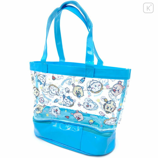 Japan Chiikawa 2 Pocket Pool Bag Vinyl Tote Bag - Chiikawa : Happy Summer - 2