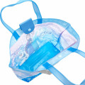 Japan Disney Pool Bag Vinyl Tote Bag - Anna & Elsa : Blue - 3