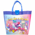 Japan Disney Waterproof Vinyl Beach Bag & Pool Tote - Mickey & Friends : Purple Pink Blue - 1