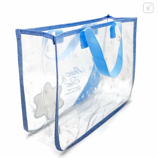 Japan Disney Pool Bag Vinyl Tote Bag - Frozen : Silhouette Sequins Glitter - 2