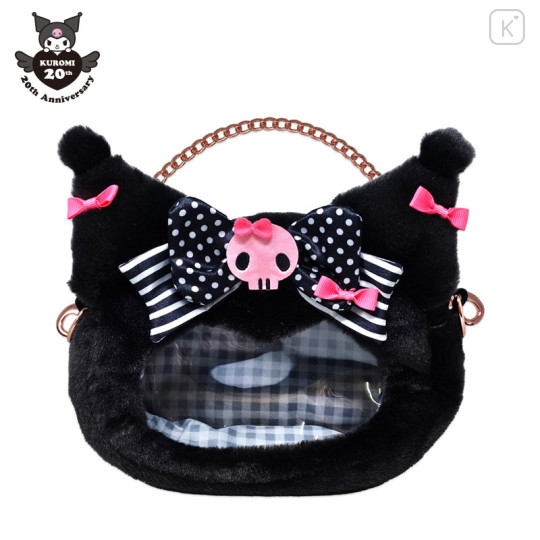 Japan Sanrio Clear Window Pouch - Kuromi : 20th Anniversary - 1