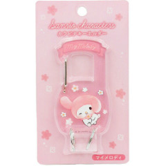 Japan Sanrio Acrylic Carabiner Keychain - My Melody : Flower