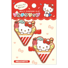 Japan Sanrio Rubber Hair Clip Set - Hello Kitty : Crepe