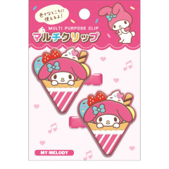 Japan Sanrio Rubber Hair Clip Set - My Melody : Crepe