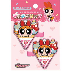 Japan The Powerpuff Girls Rubber Hair Clip Set - Blossom Crepe