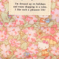 Japan Sanrio Liberty Fabrics Tissue Pouch - Hello Kitty : Primrose Meadow Pink - 4