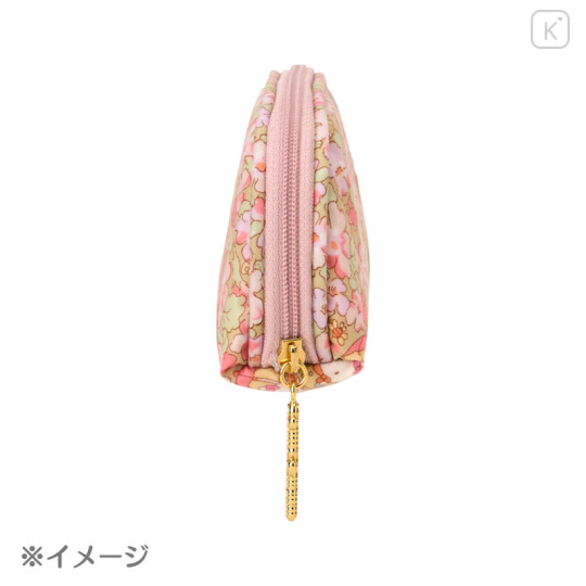 Japan Sanrio Liberty Fabrics Glasses Case - Hello Kitty : Primrose Meadow Yellow - 2