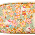Japan Sanrio Liberty Fabrics Glasses Case - Hello Kitty : Primrose Meadow Yellow - 4