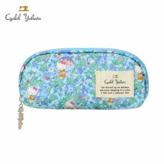 Japan Sanrio Liberty Fabrics Glasses Case - Hello Kitty : Primrose Meadow Blue