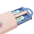 Japan Disney Bento Lunch Cutlery Set Spoon Fork Chopstick - Pooh : Special Gifts Pink Blue - 2