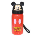 Japan Disney Store Water Bottle With Straw 350ml - Mickey : Smile - 1
