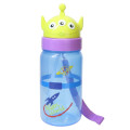 Japan Disney Store Water Bottle With Straw 350ml - Toy Story Little Green Men Aliens : Smile - 1