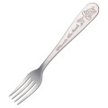 Japan Disney Stainless Fork - Pooh : Embossed - 1