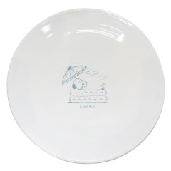 Japan Peanuts Glass Plate - Snoopy & Woodstock : Chill Life
