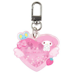 Japan Sanrio Shaka Shaka Keychain - My Melody : Angel Heart
