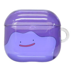 Japan Pokemon AirPods 4 Soft Case - Ditto : Clear Purple