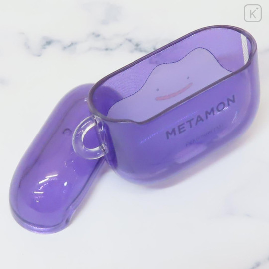 Japan Pokemon AirPods 4 Soft Case - Ditto : Clear Purple - 2