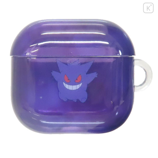Japan Pokemon AirPods 4 Soft Case - Gengar : Clear Purple - 1