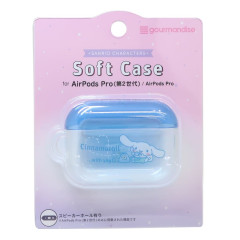 Japan Sanrio AirPods Pro 2 / Pro 1 Soft Case - Cinnamoroll : With You Clear Light Blue