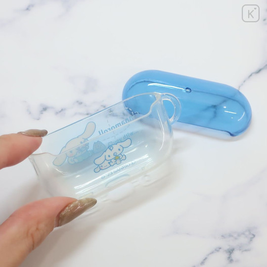 Japan Sanrio AirPods Pro 2 / Pro 1 Soft Case - Cinnamoroll : With You Clear Light Blue - 2