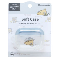 Japan San-X AirPods Pro Soft Case - Kiiroitori & Rilakkuma : Relax Clear Light Blue