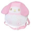 Japan Sanrio Kids Shoulder Crossbody Bag - My Melody : Mesh - 1