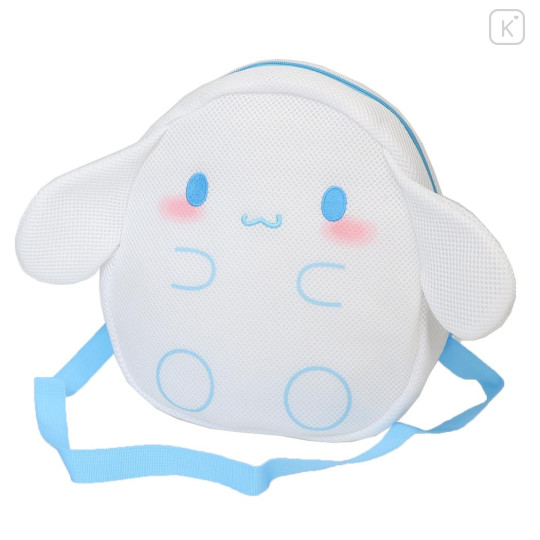 Japan Sanrio Kids Shoulder Crossbody Bag - Cinnamoroll : Mesh - 1