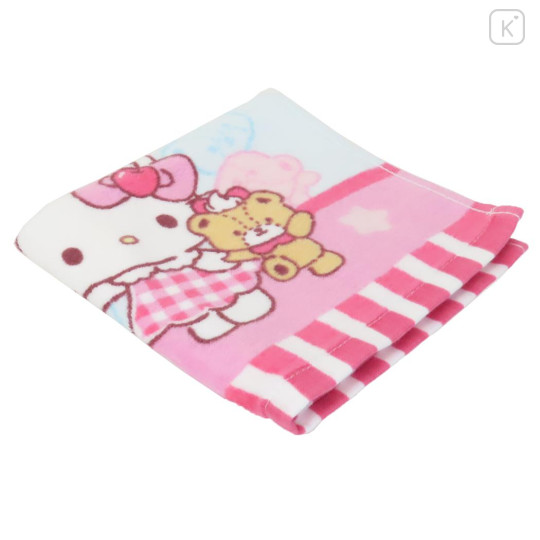 Japan Sanrio Hand Towel - Hello Kitty & Tiny Chum : Candy Pink - 3