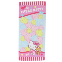 Japan Sanrio Face Towel - Hello Kitty : Candy Pink