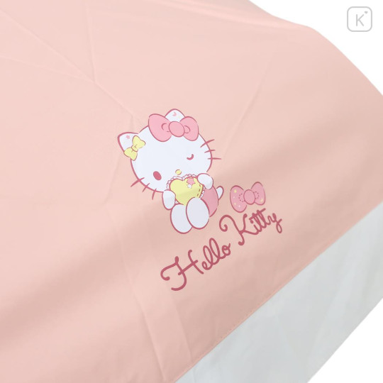Japan Sanrio Folding Umbrella - Hello Kitty : Wink Pink - 3