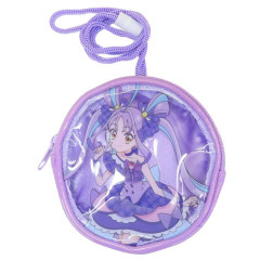 Japan Pretty Cure Kids Pochette Neck Pouch - Idol PreCure : Purple