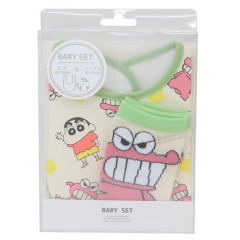 Japan Crayon Shin-chan Bib & Socks Set - Shinnosuke Nohara : Choco Dinosaur