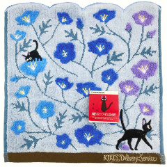 Japan Ghibli Embroidered Mini Towel - Kiki's Delivery Service : Flower Blue