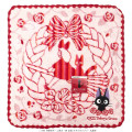Japan Ghibli Embroidered Hand Towel - Kiki's Delivery Service : Rose Red - 1