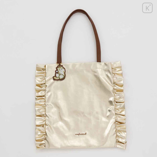 Japan Mofusand Shiny Metallic Tote Bag - Bee Cat Nyan Gold - 1