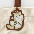 Japan Mofusand Shiny Metallic Tote Bag - Bee Cat Nyan Gold - 4