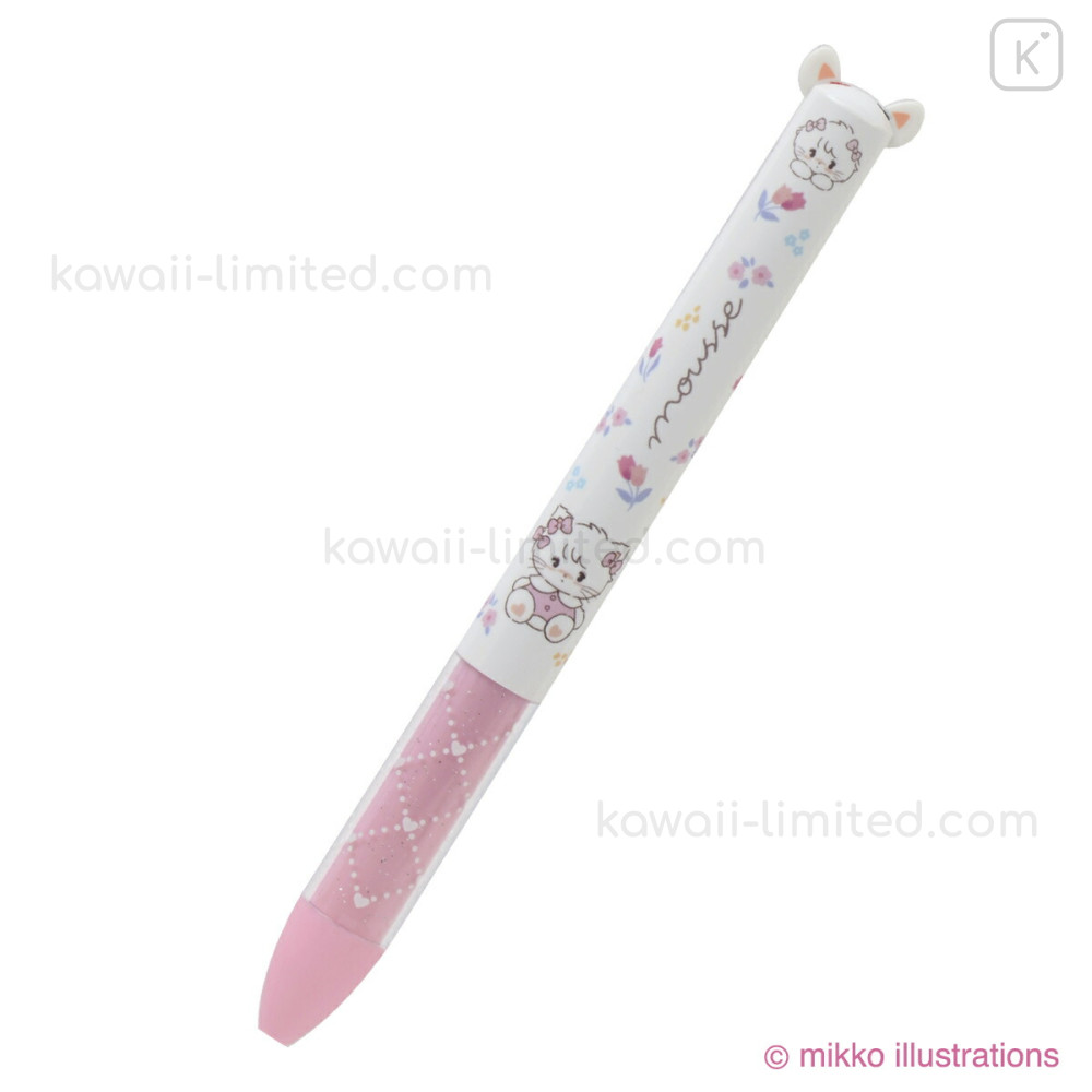 Japan Mikko Illustrations Two Color Mimi Pen - Mousse