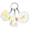 Japan Mikko Illustrations Acrylic Keychain 3 Charm - Souffle Ribbon - 1