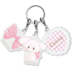 Japan Mikko Illustrations Acrylic Keychain 3 Charm - Cammy Ribbon