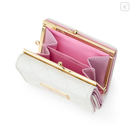 Japan Sanrio Quilted Trifold Wallet - Hello Kitty : White - 3