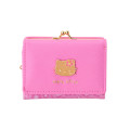 Japan Sanrio Clasp Trifold Wallet - Hello Kitty : Pink - 1