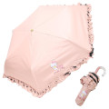 Japan Sanrio Folding Umbrella - Hello Kitty : Wink Pink Frill - 1