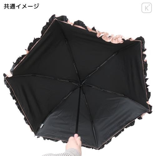 Japan Sanrio Folding Umbrella - Hello Kitty : Wink Pink Frill - 5
