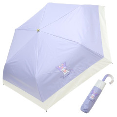 Japan Sanrio Folding Umbrella - Kuromi : Wink Purple
