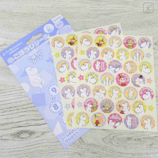 Japan Moomin Reward Sticker Set - Little My & Moomintroll & Snufkin - 2